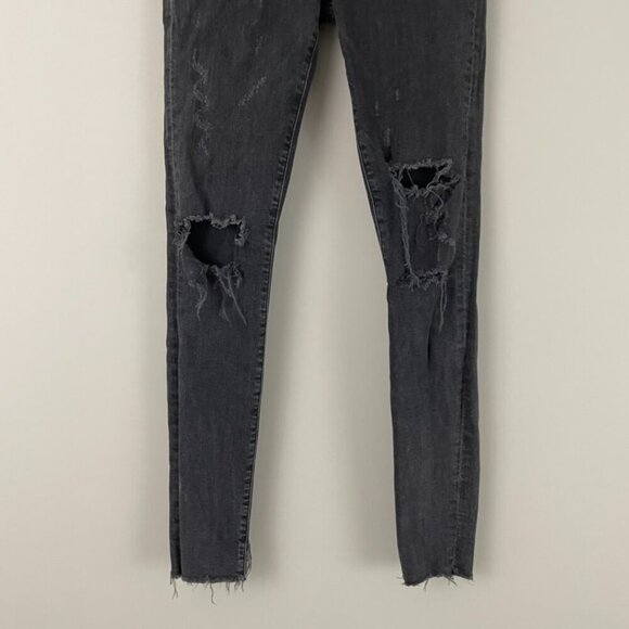 AGOLDE Sophie High Waisted Distressed Ankle Skinny Jeans Size 25 - Picture 6 of 7